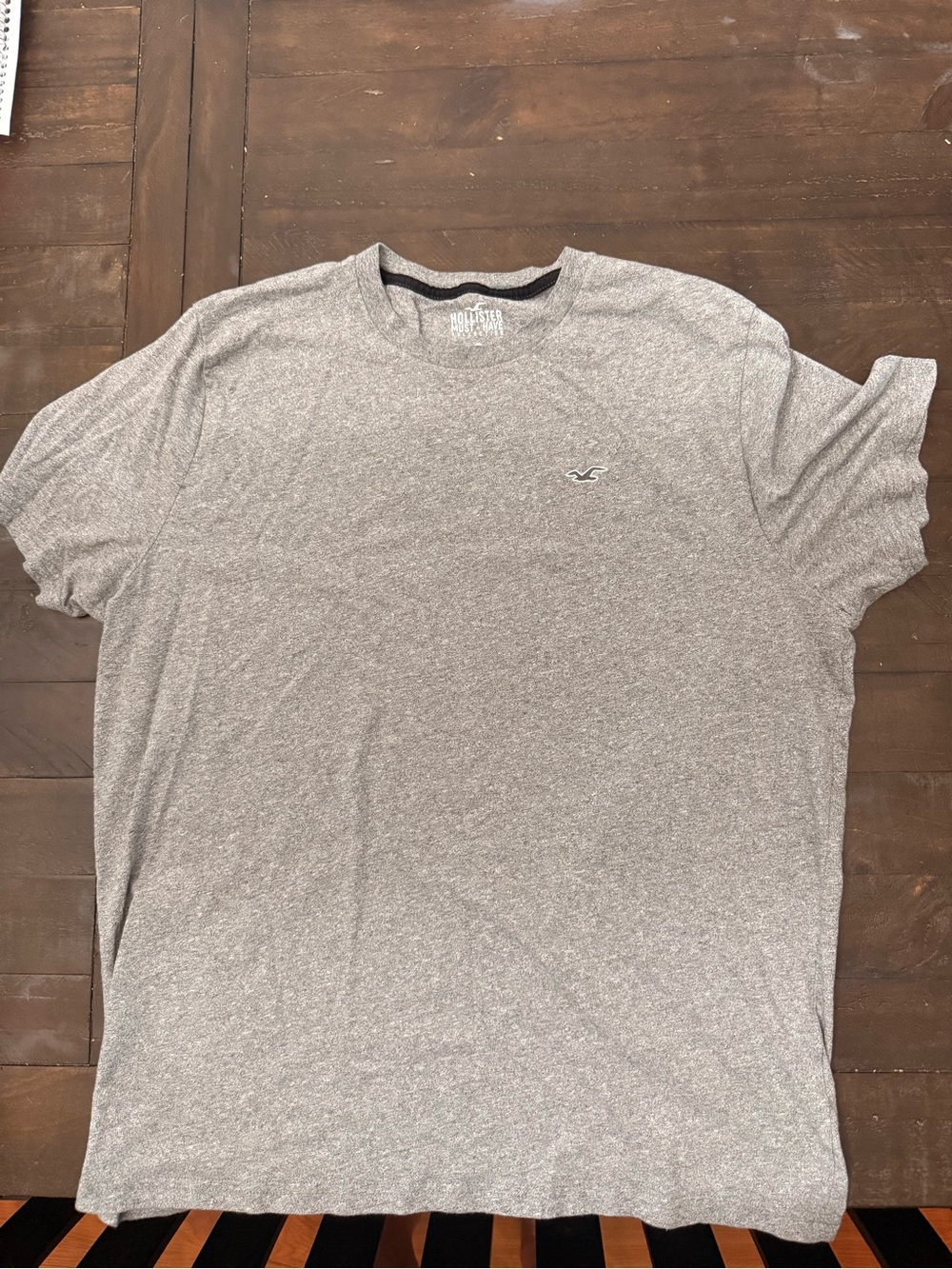 Hollister Light Heather Gray Short Sleeve Crew Tee